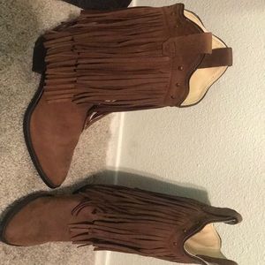 Old West Women’s Fringe Cowgirl Boots